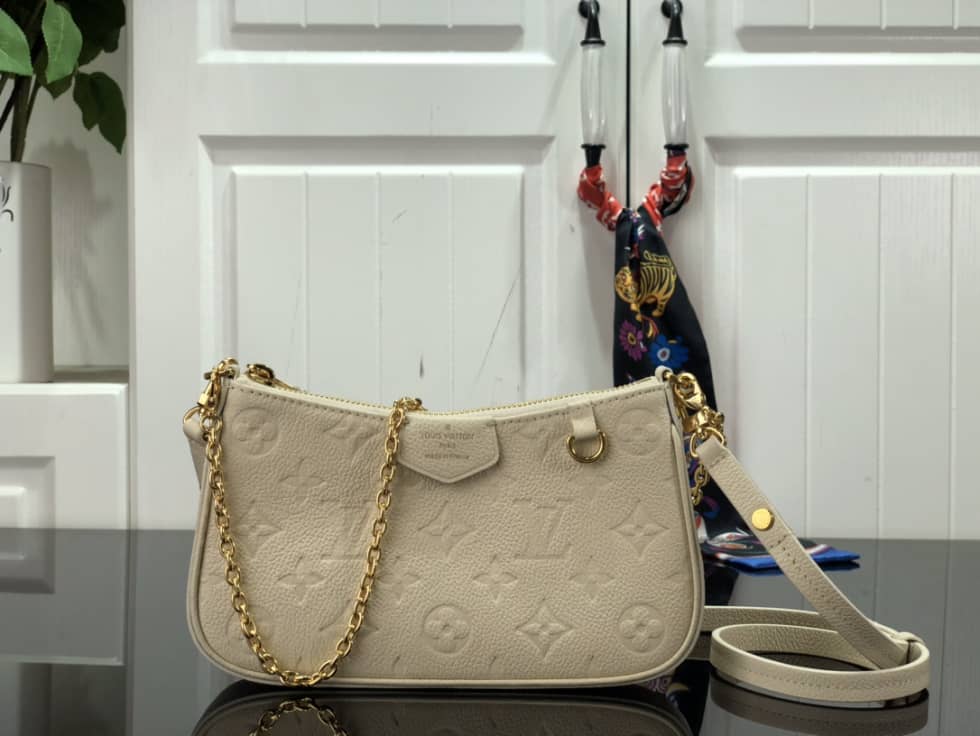 Best Replica Louis Vuitton Easy Pouch On Strap Creme White Empreinte M81066 Replica - Colareps