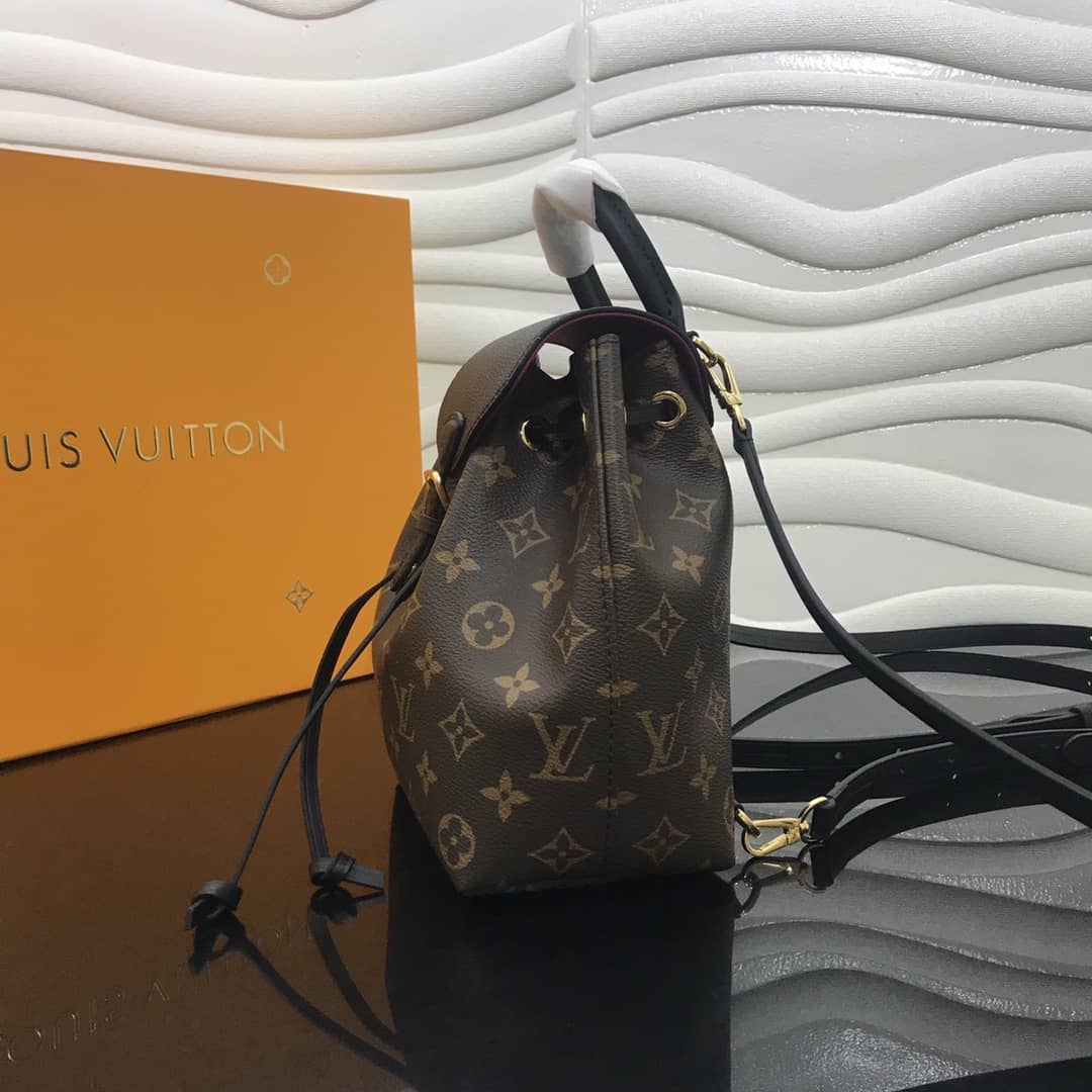 Best Replica Louis Vuitton Montsouris BB Monogram Replica Backpack Black M45502 - Colareps