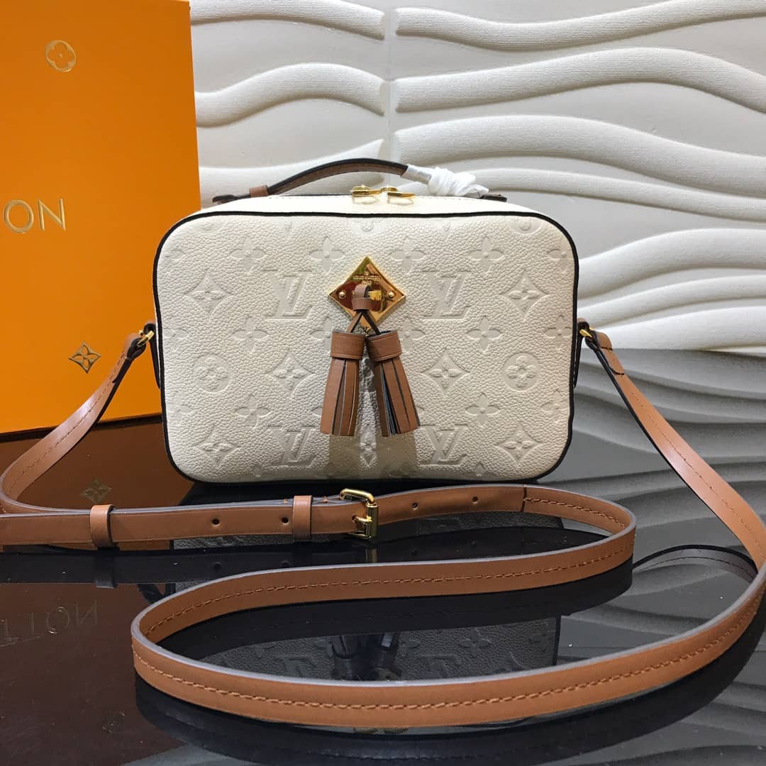 Best Replica Louis Vuitton Monogram Empreinte Saintonge Replica Bag White M44606 - Colareps