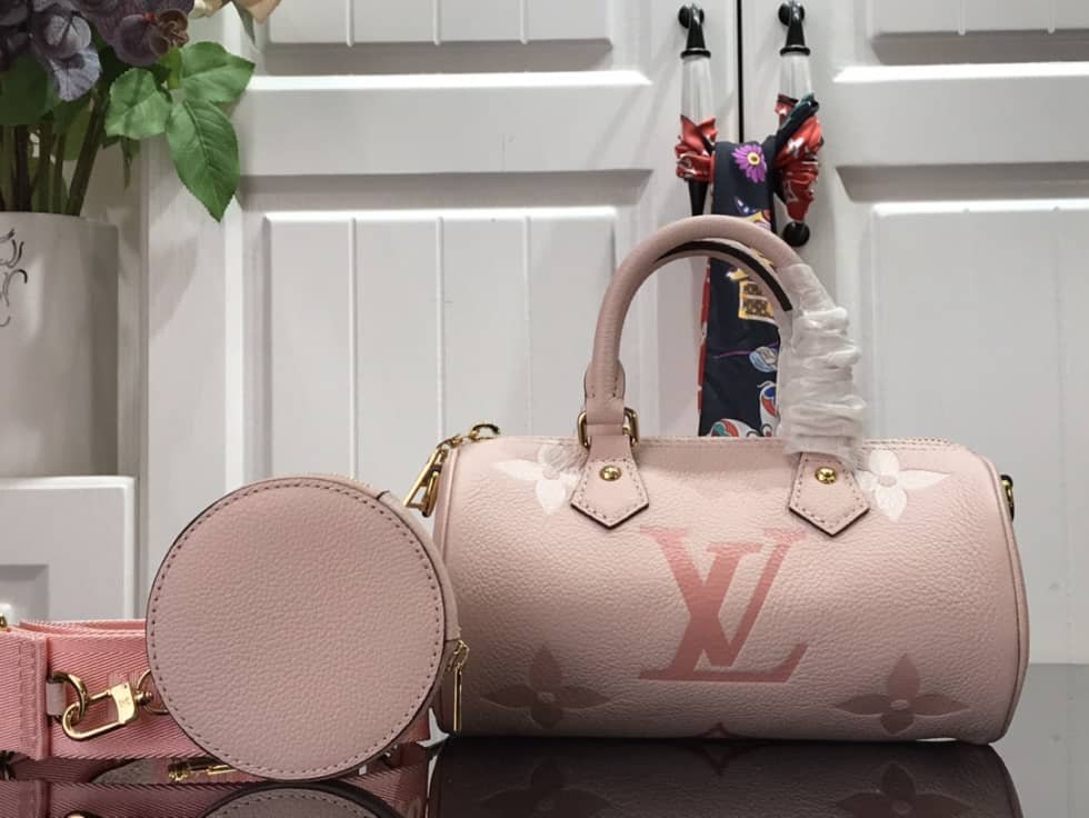 Best Replica Louis Vuitton Monogram Empreinte Papillon BB Pink M45708 Replica Shoulder Bag - Colareps