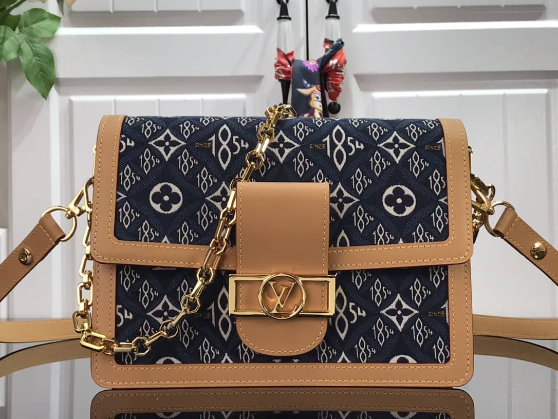 Best Replica Louis Vuitton Since 1854 Dauphine MM Replica Bag M57499 - Colareps