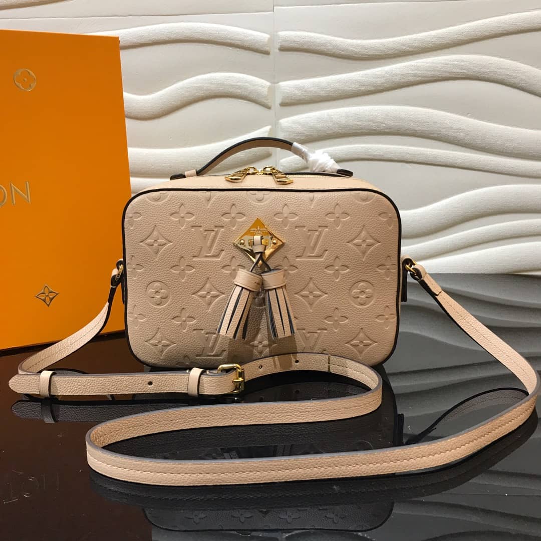 Best Replica Louis Vuitton Monogram Empreinte Saintonge Replica Bag Beige M44606 - Colareps
