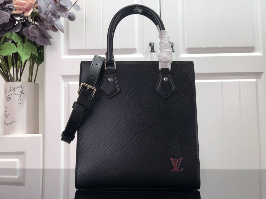 Best Replica Louis Vuitton Sac Plat BB Shoulder Bag Replica Black M58660 - Colareps