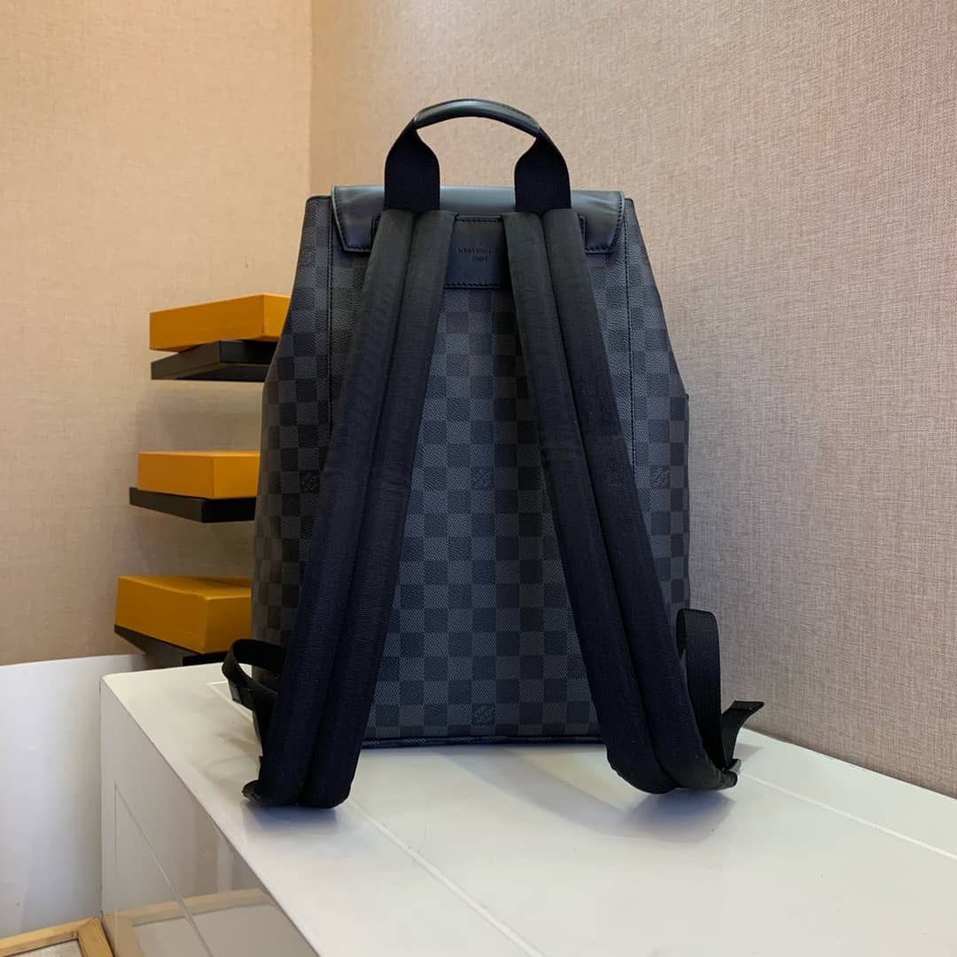 Best Replica Louis Vuitton Damier Graphite Coated Canvas Utility Replica Backpack N40279 - Colareps