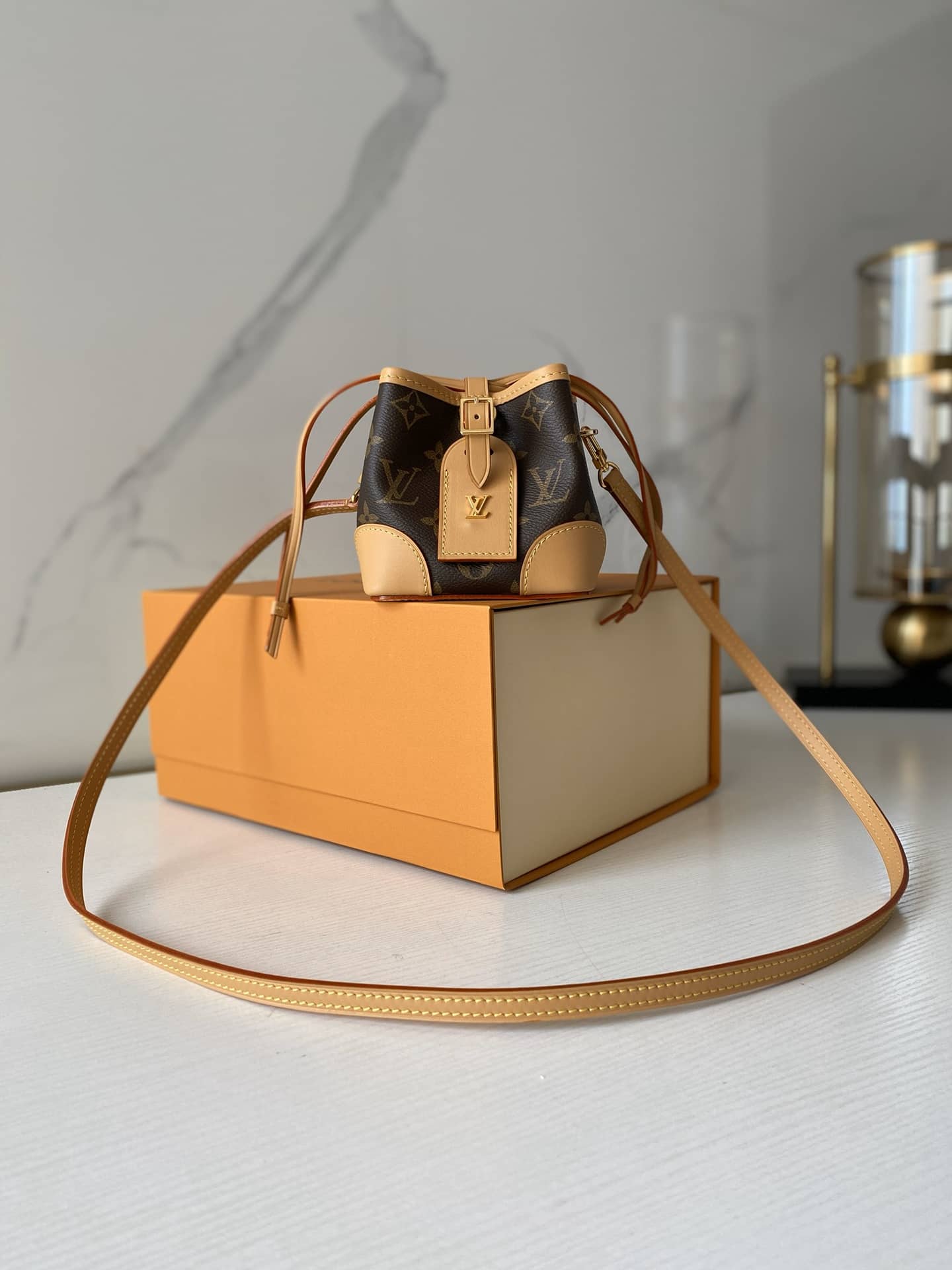 Best Replica Louis Vuitton Monogram Coated Canvas Replica Crossbody Bag Brown M57099 - Colareps