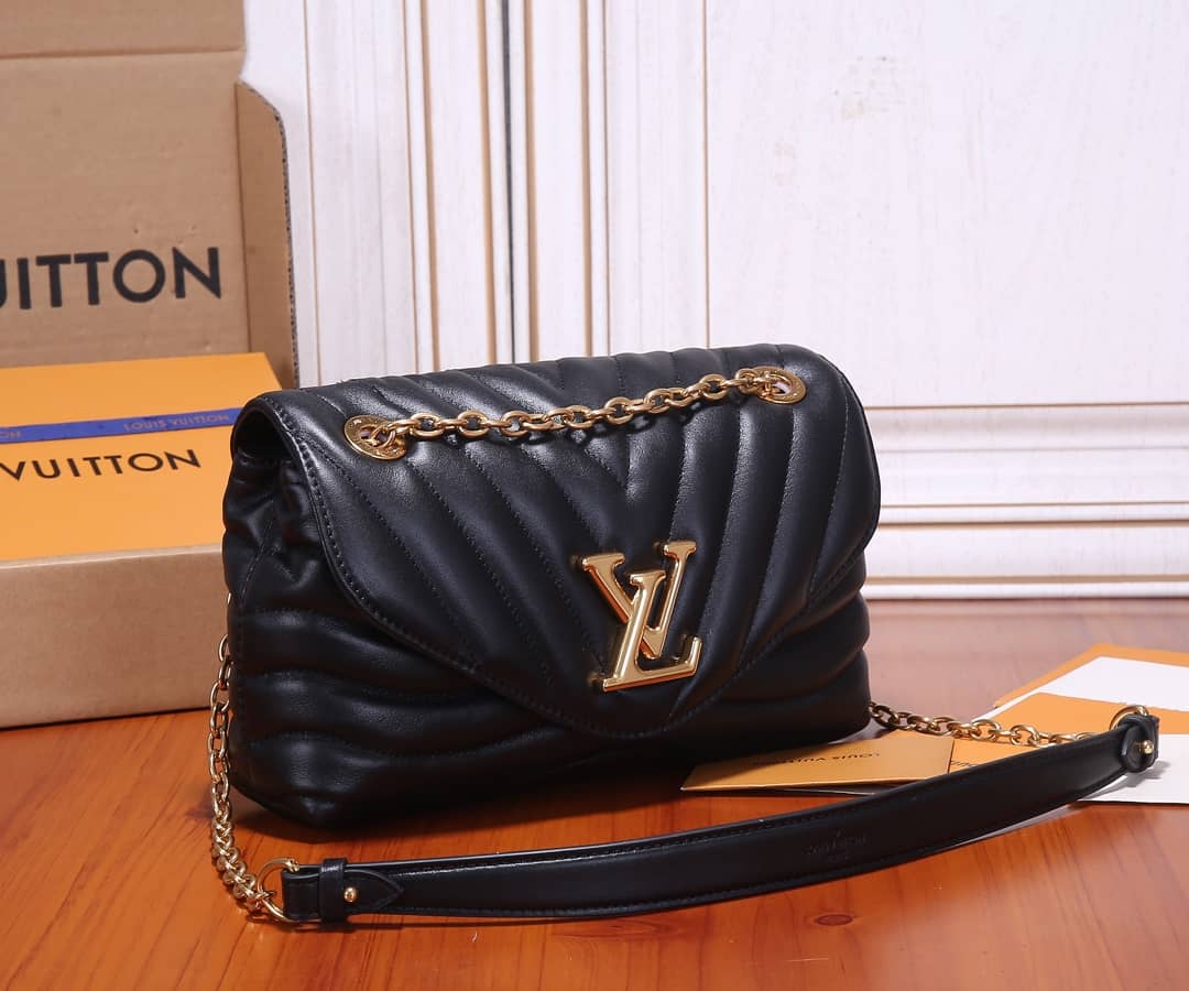 Best Replica Louis Vuitton New Wave Replica Chain Bag H24 Black M58552 - Colareps