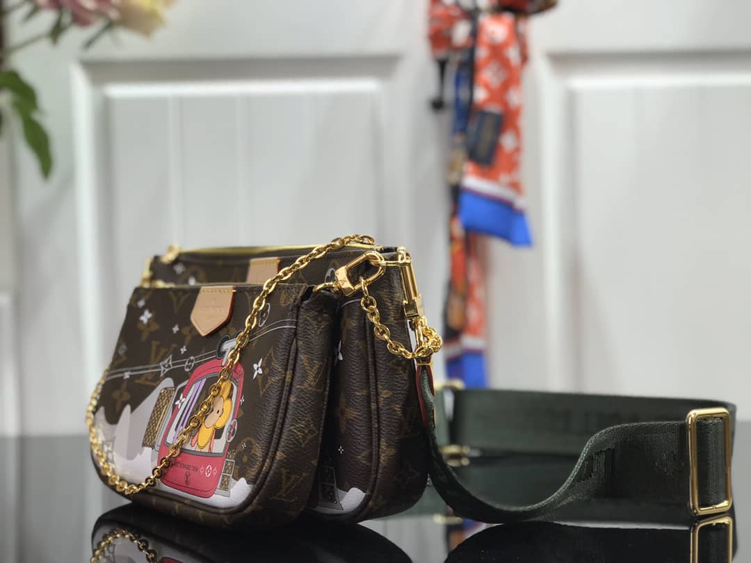 Best Replica Louis Vuitton Monogram Canvas Multi Pochette Replica Brown M44823 - Colareps