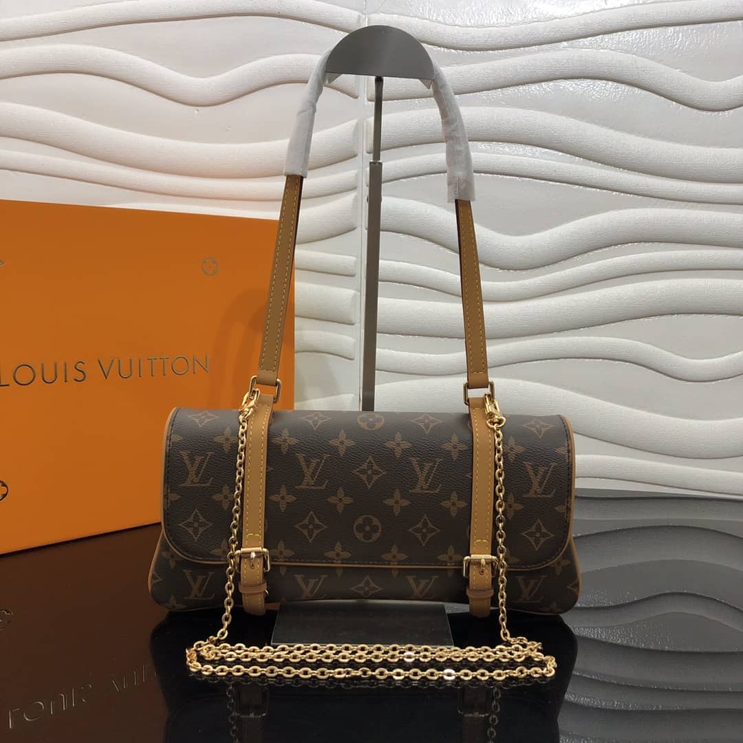 Best Replica Louis Vuitton Vintage Monogram Canvas Shoulder Bag Replica M51162 - Colareps