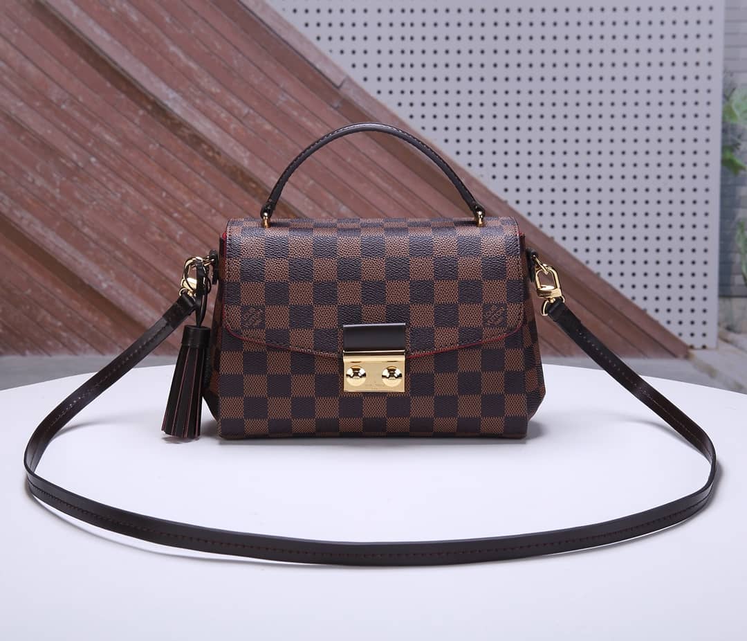 Best Replica Louis Vuitton Damier Croisette Replica Shoulder Handbag Brown N41581 - Colareps