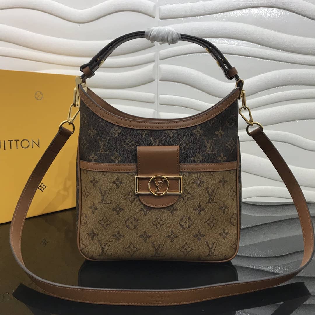 Best Replica Louis Vuitton Monogram Dauphine PM 2way Replica Hobo M45194 - Colareps