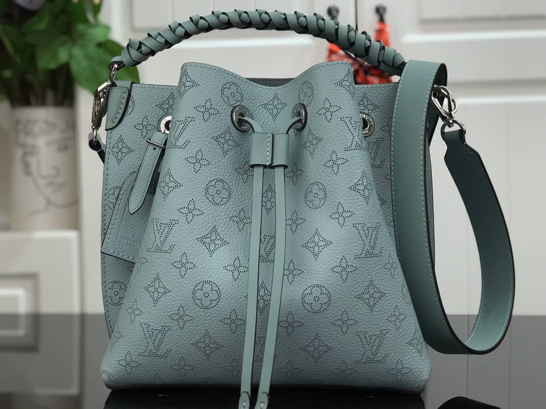 Best Replica Louis Vuitton Mahina Muria Replica Handbag Blue M55801 - Colareps