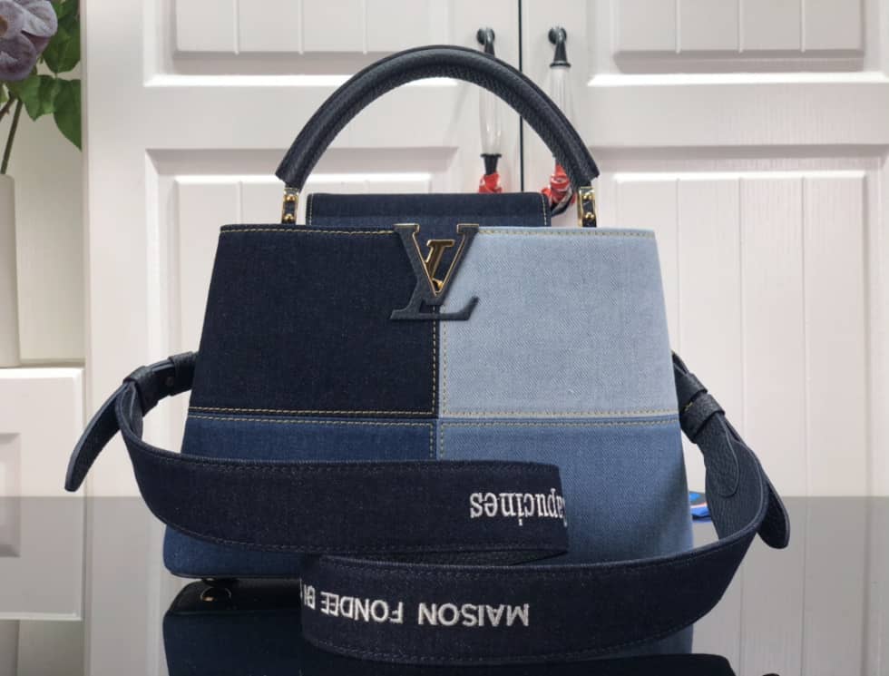 Best Replica Louis Vuitton Capucines BB Blue M56269 Replica Shoulder Bag - Colareps