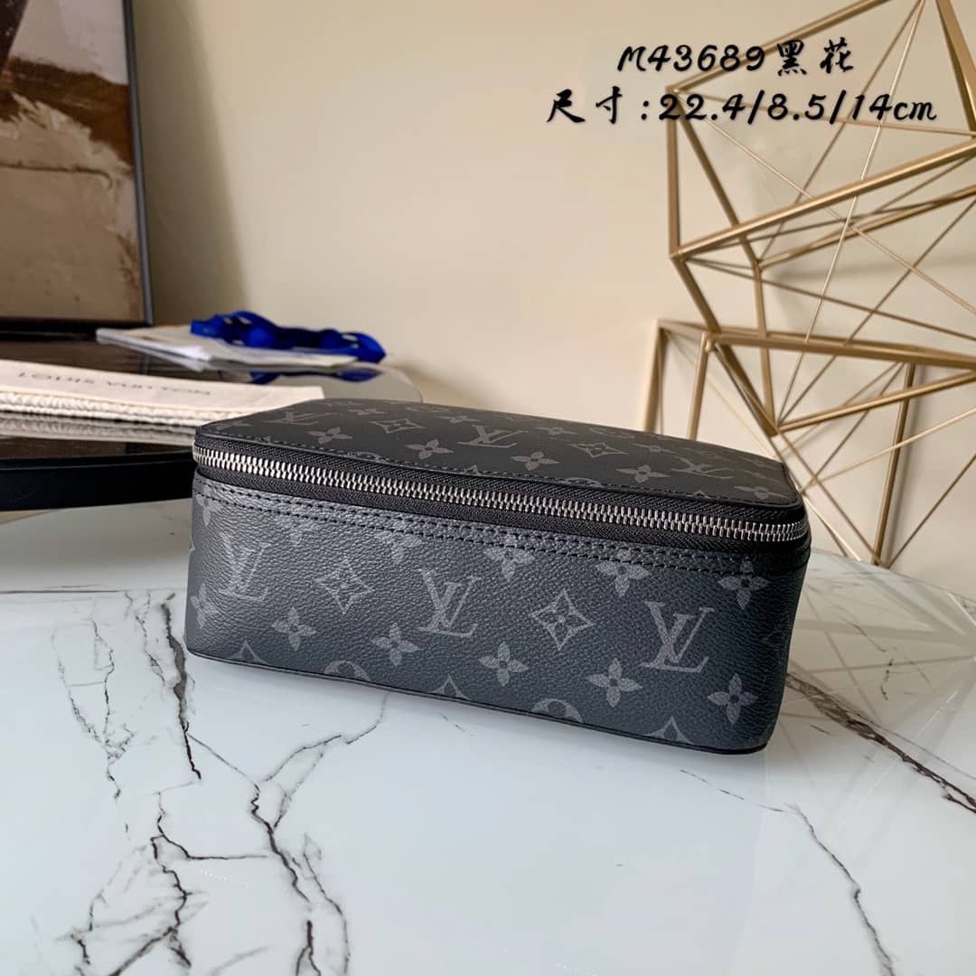 Best Replica Louis Vuitton Packing Cube MM Monogram Canvas Replica Bag Black M43689 - Colareps