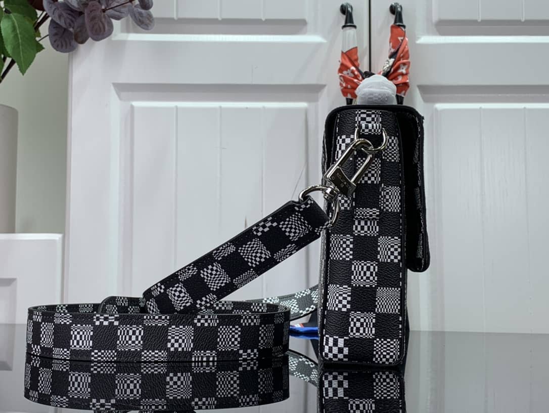 Best Replica Louis Vuitton Damier Distorted Flap Soft Trunk 2Way Replica N50032 - Colareps