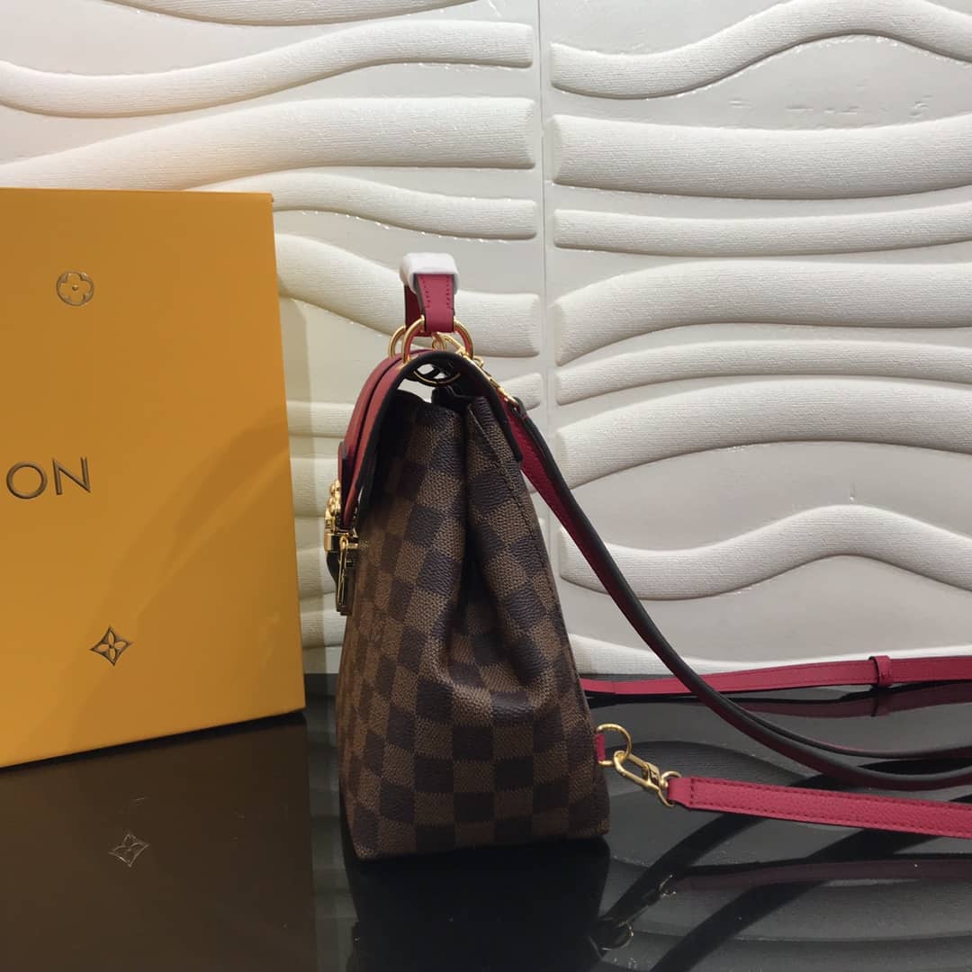 Best Replica Louis Vuitton Damier Ebene Clapton Replica Backpack Pink N42262 - Colareps