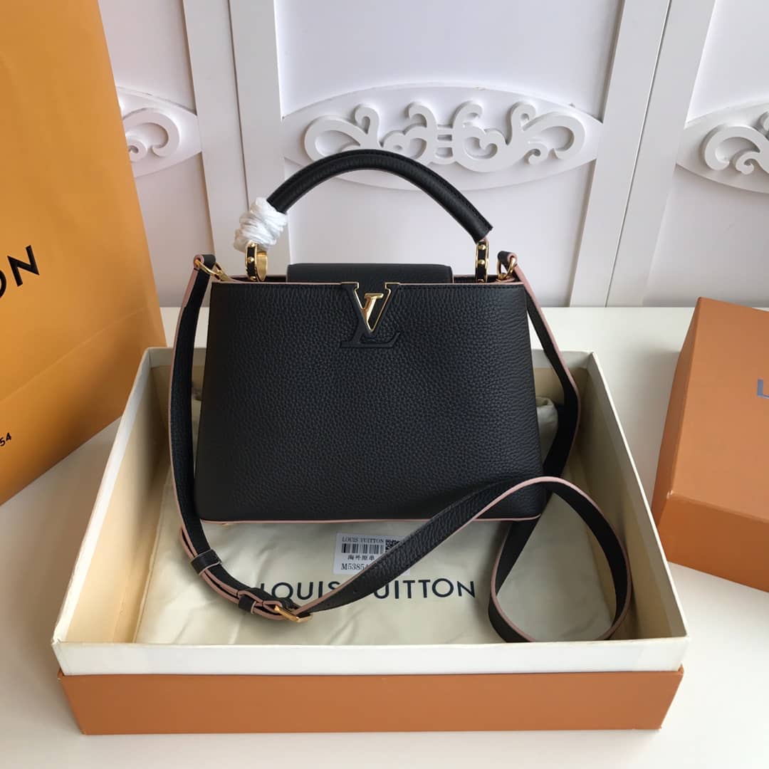 Best Replica Louis Vuitton Capucines BB Taurillon Replica Leather Bag M53854 - Colareps