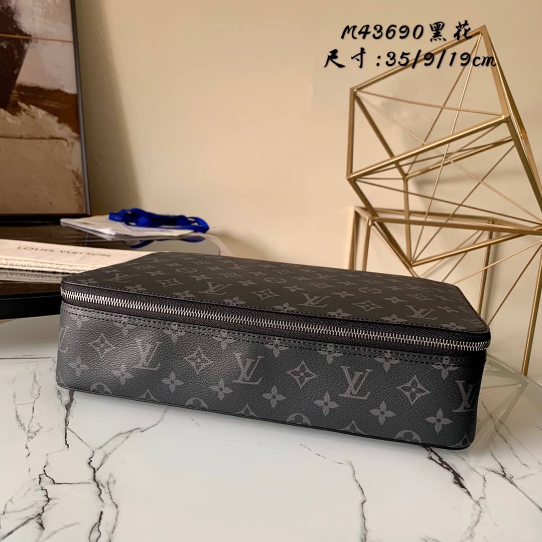 Best Replica Louis Vuitton Packing Cube GM Monogram Canvas Replica Bag Black M43690 - Colareps