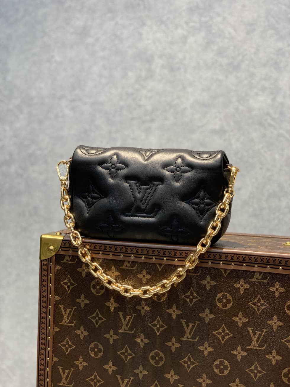 Best Replica Louis Vuitton Wallet On Strap Bubblegram Black M81398 Replica - Colareps