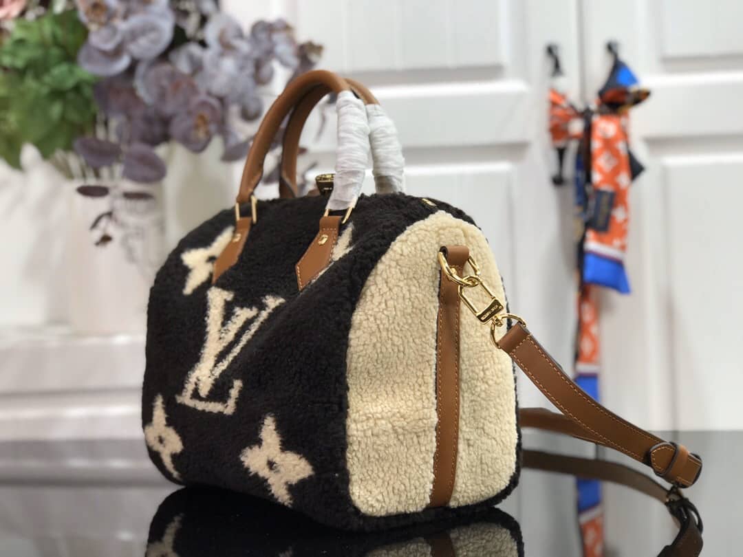 Best Replica Louis Vuitton Replica Bags Speedy 25 Giant Monogram Teddy M55423 - Colareps