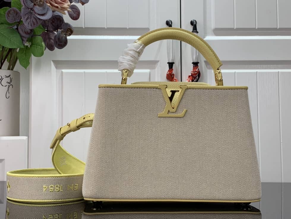 Best Replica Louis Vuitton Capucines BB Yellow M59872 Replica Shoulder Bag - Colareps