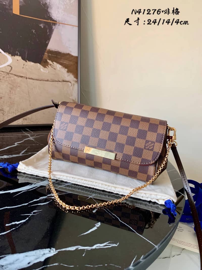 Best Replica Louis Vuitton Favorite MM Demier Ebene Replica Crossbody Bag N41129 - Colareps