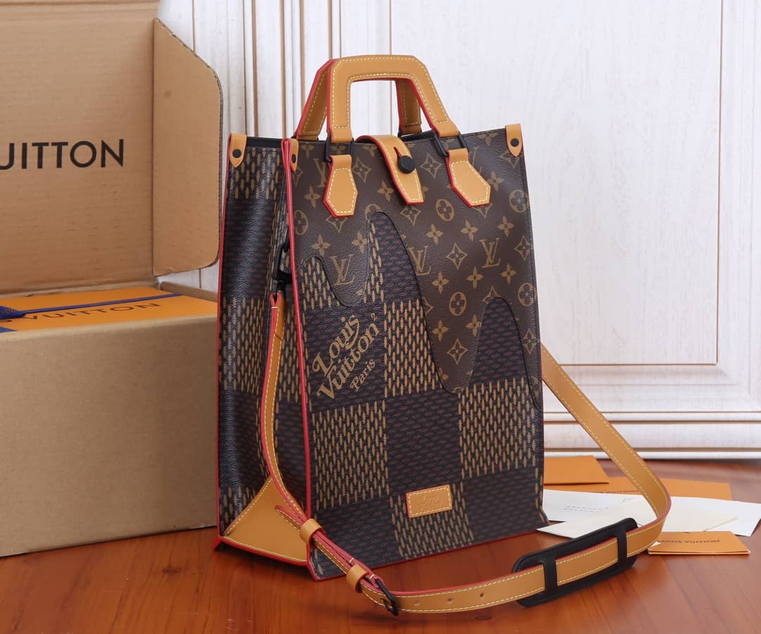 Best Replica Louis Vuitton x Nigo Damier Ebene Giant Mini N40355 Replica Tote - Colareps