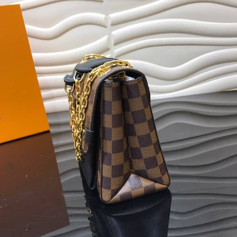 Best Replica Louis Vuitton Vavin PM Damier Ebene Replica Bag Black N40108 - Colareps