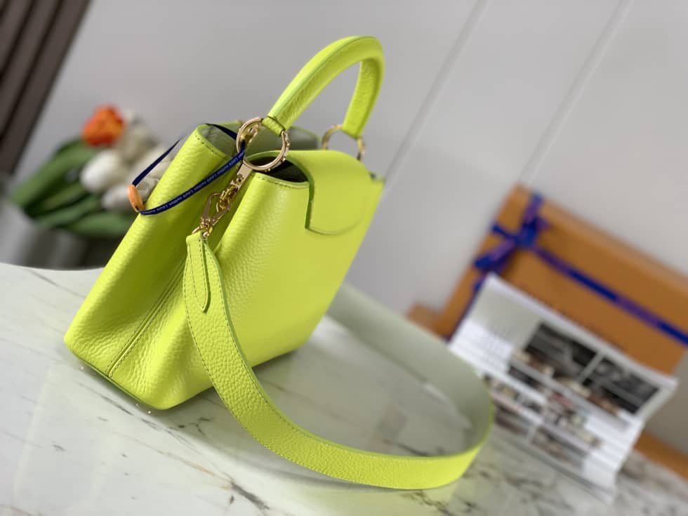 Best Replica Louis Vuitton Capucines BB Yellow M59468 Replica Shoulder Bag - Colareps