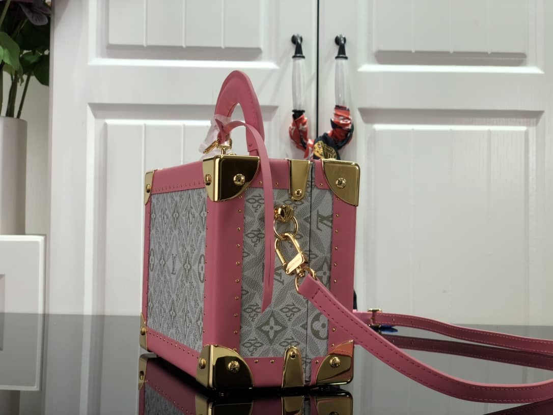 Best Replica Louis Vuitton Valisette Tresor Monogram Canvas Replica Box Gray M45675 - Colareps