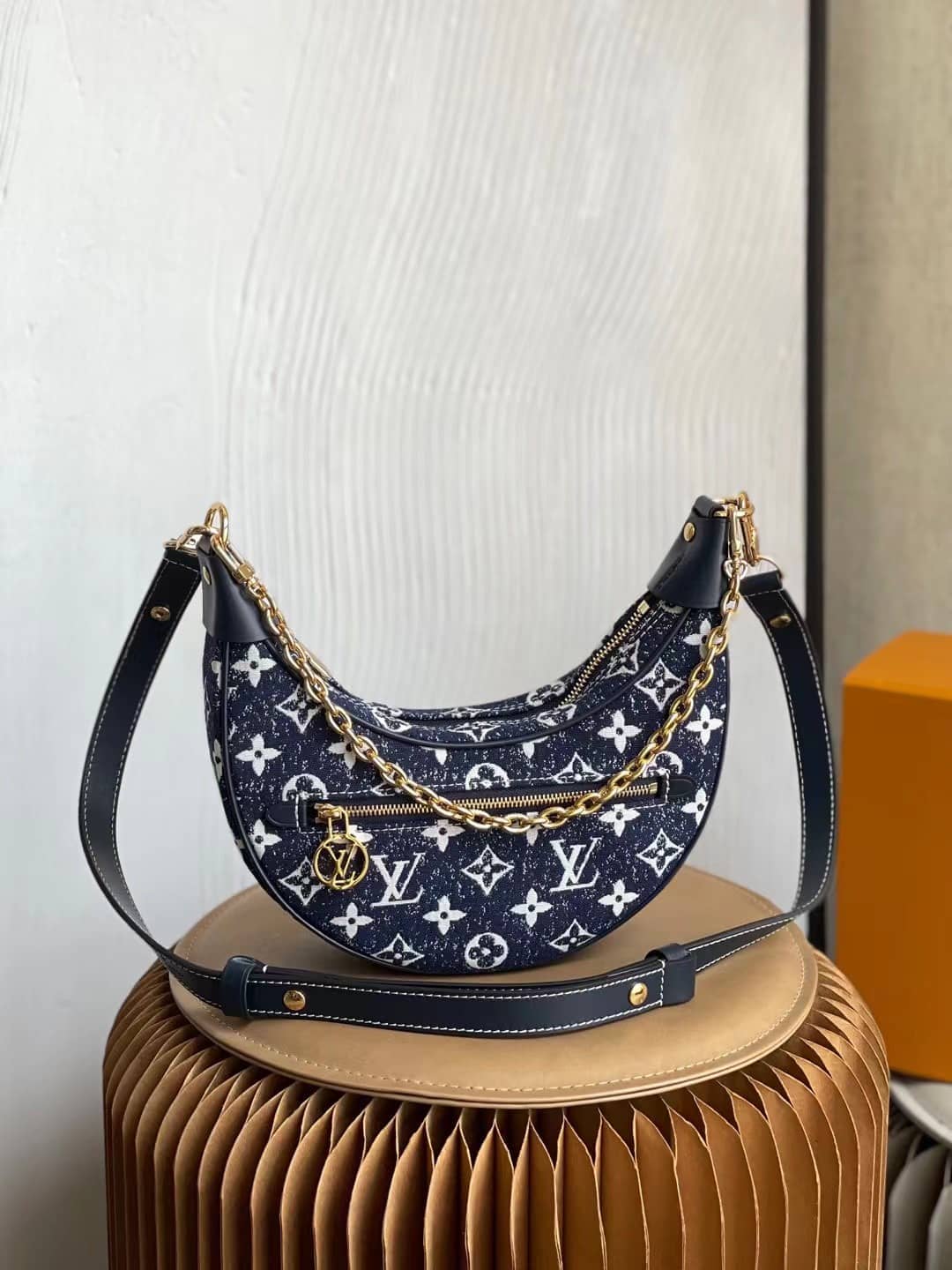 Best Replica Louis Vuitton Denim Loop Bag Blue M81166 Replica Hobo - Colareps