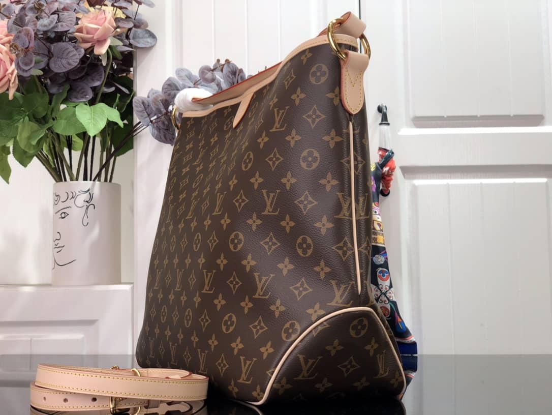 Best Replica Louis Vuitton Delightful Tote Monogram Shoulder Bag Replica Brown M40353 - Colareps