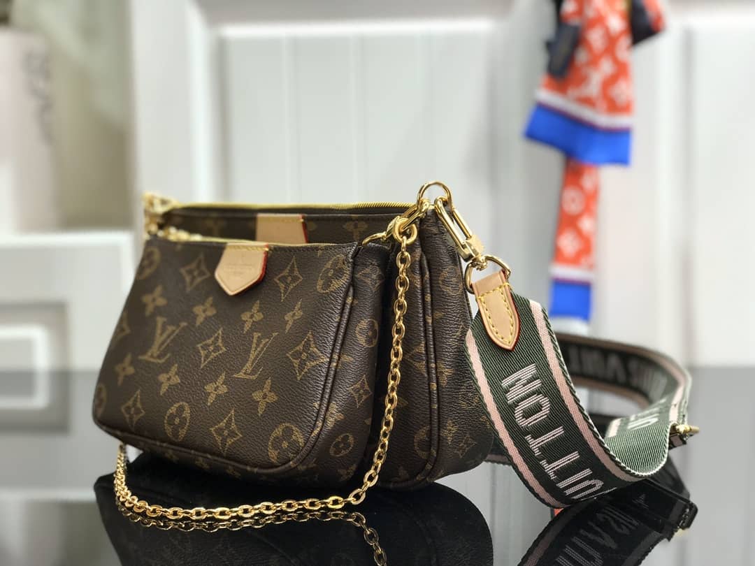 Best Replica Louis Vuitton Monogram Canvas Multi Pochette Replica Green M44823 - Colareps