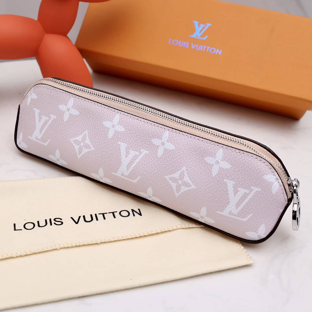 Best Replica Louis Vuitton Pencil Pouch Elizabeth Monogram Canvas Replica Pink GI0009 - Colareps