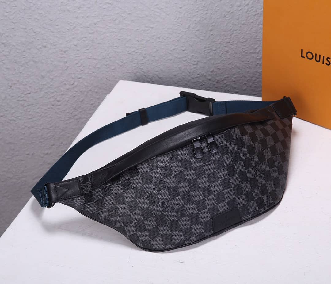 Best Replica LV Bum Bag Dupe Discovery Damier Graphite Canvas N40187 - Colareps