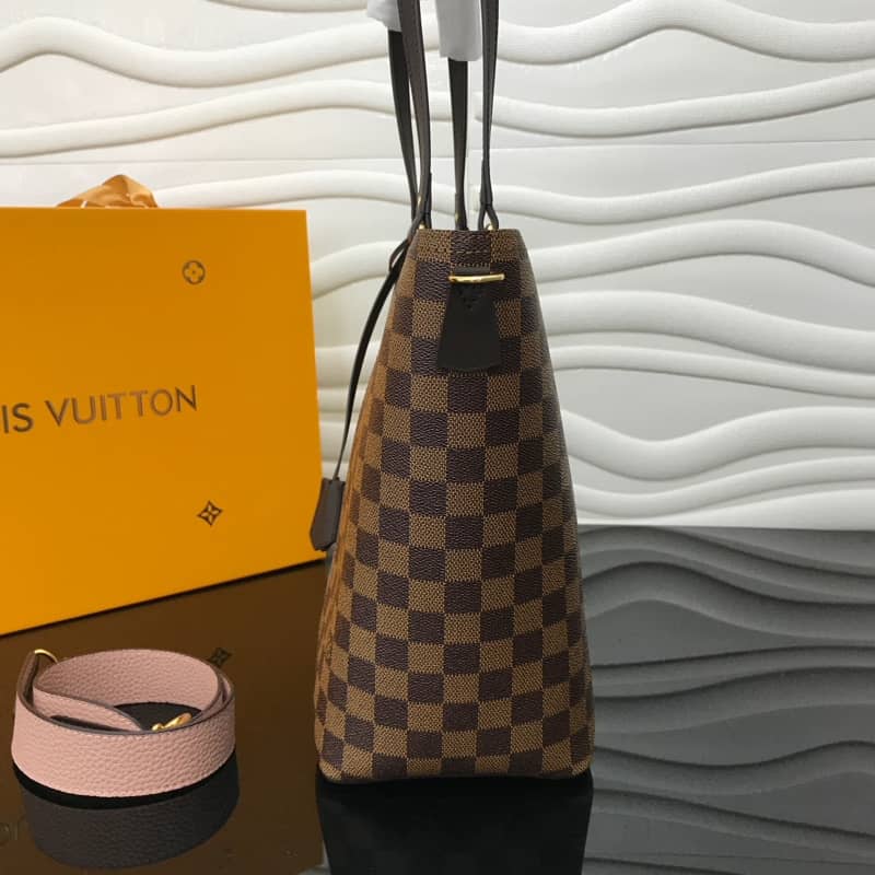 Best Replica Louis Vuitton Jersey Damier Ebene Canvas Magnolia Pink Bag Replica N44041 - Colareps