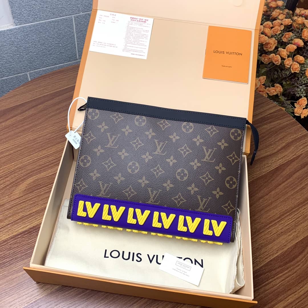 Best Replica Louis Vuitton Monogram Canvas Replica Pochette Voyage Brown M80792 - Colareps