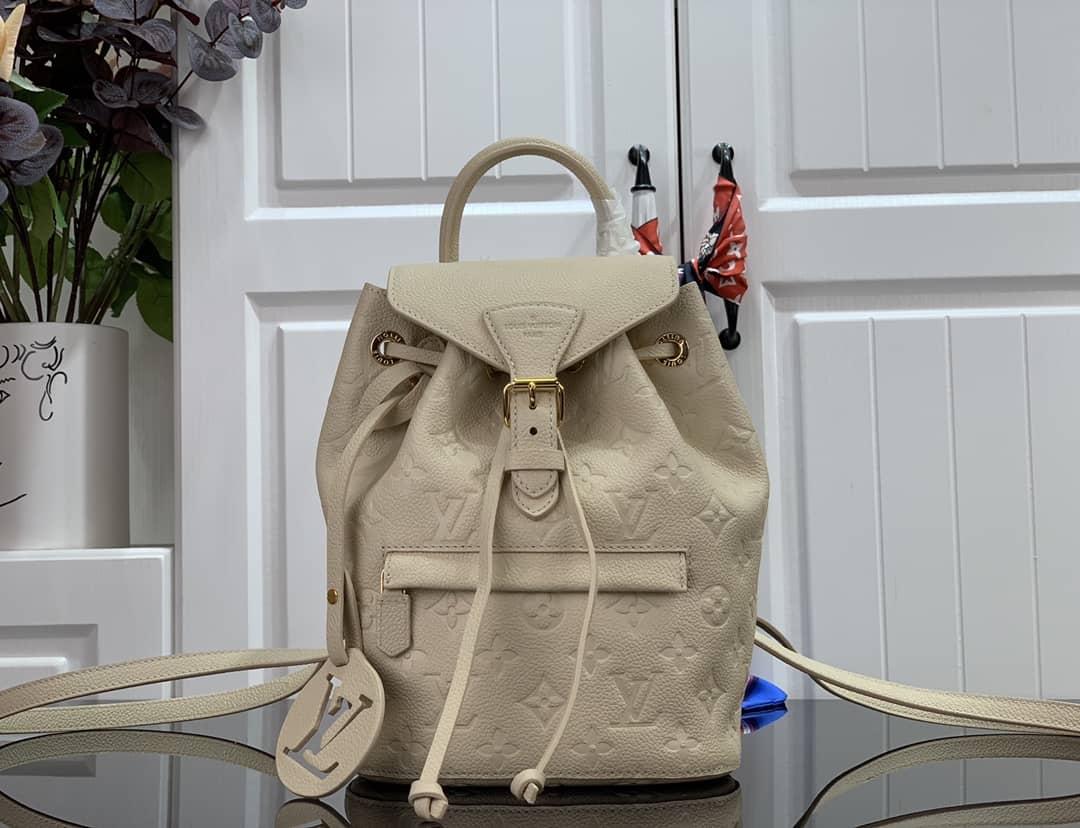 Best Replica Louis Vuitton Empreinte Montsouris White M45639 Replica Backpack - Colareps