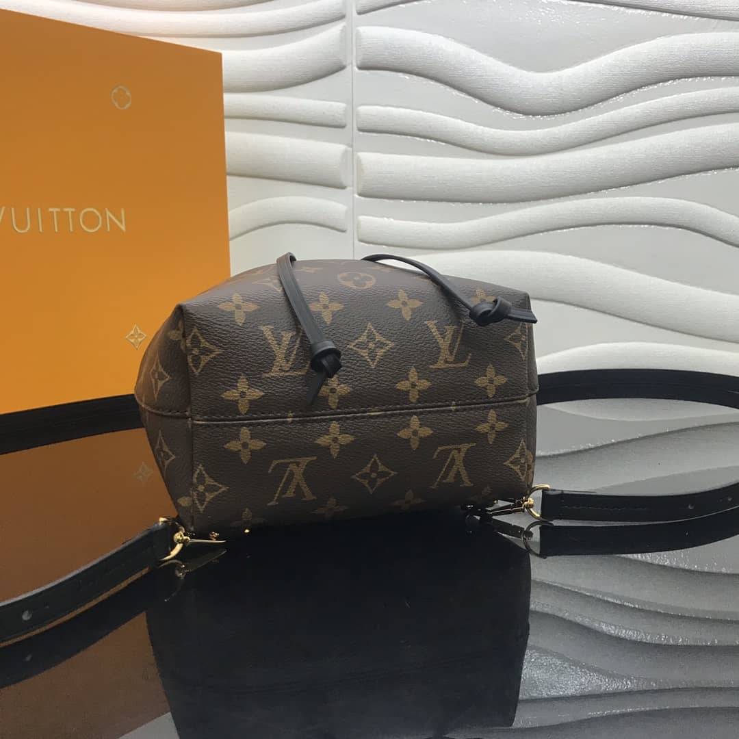Best Replica Louis Vuitton Montsouris BB Monogram Replica Backpack Black M45502 - Colareps