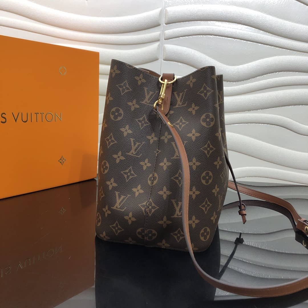 Best Replica Louis Vuitton Neonoe Replica Bucket Bag Brown M44020 - Colareps