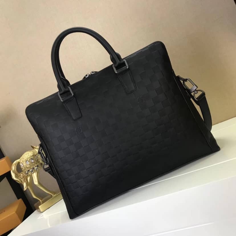 Best Replica Louis Vuitton Porte Documents Voyage Infini Mens Bags Replica N41151 - Colareps