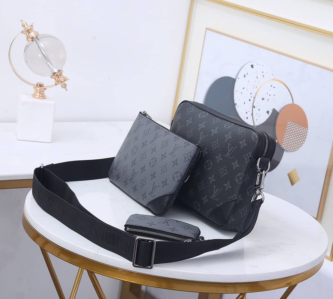 Best Replica Louis Vuitton Virgil Abloh Trio Multi Messenger Bag Replica Gray M69443 - Colareps