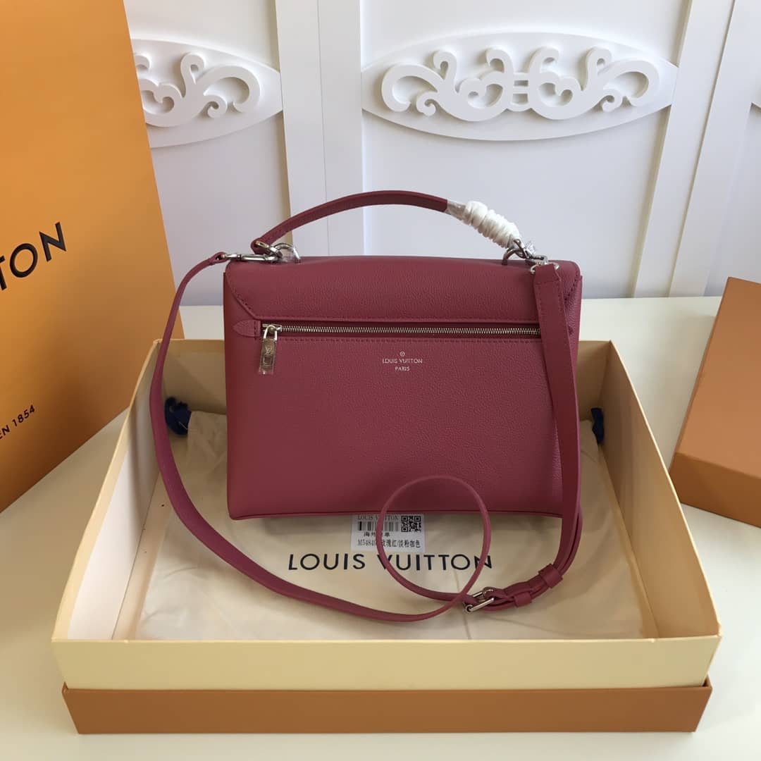 Best Replica Louis Vuitton MyLockMe 2way Leather Grain Replica Satchel Pink M54849 - Colareps