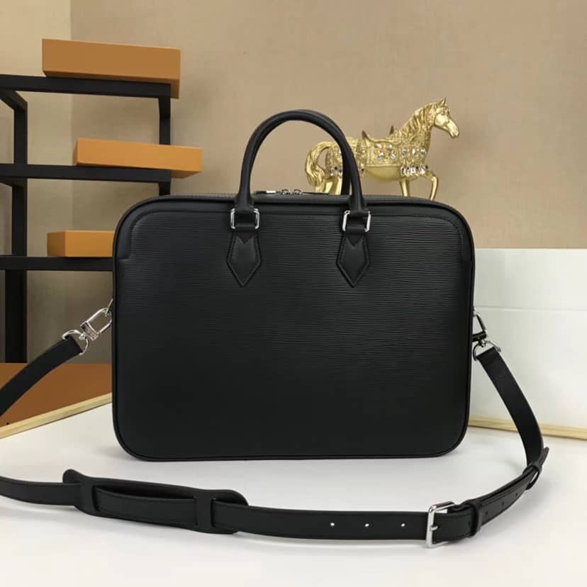 Best Replica Louis Vuitton Dandy MM Epi Leather Bag Replica Black M54404 - Colareps