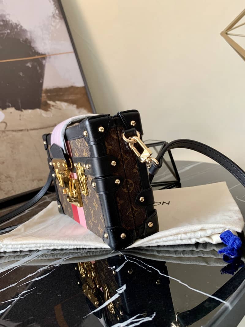 Best Replica Louis Vuitton Petite Malle Monogram Canvas Replica Bag Brown M40273 - Colareps