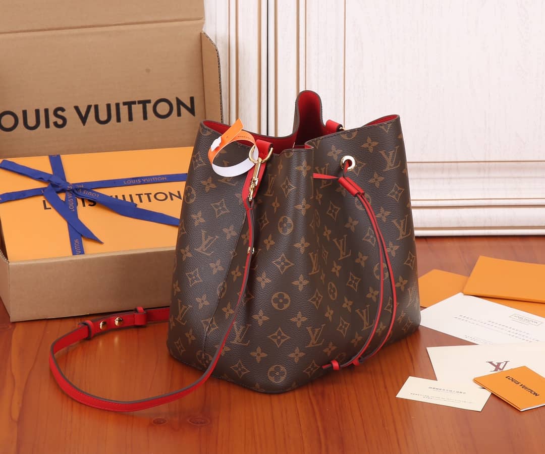 Best Replica Louis Vuitton Neo Noe Replica Bucket Bag Brown M44021 - Colareps