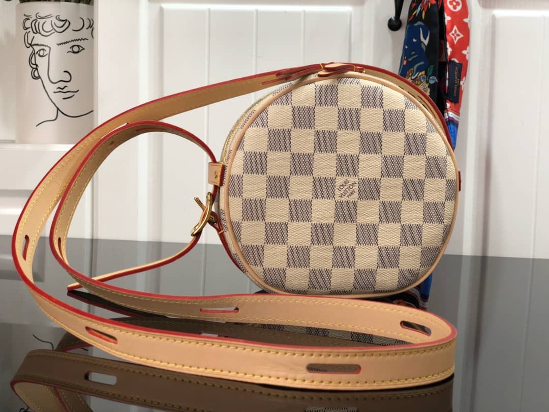 Best Replica Louis Vuitton Damier Azur Boite Chapeau Souple PM Replica N40333 - Colareps