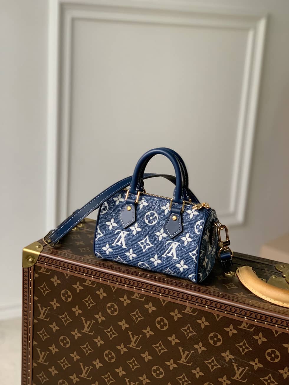 Best Replica Louis Vuitton Crossbody Dupe Nano Speedy Denim Leather M81168 (ColaReps) - Colareps