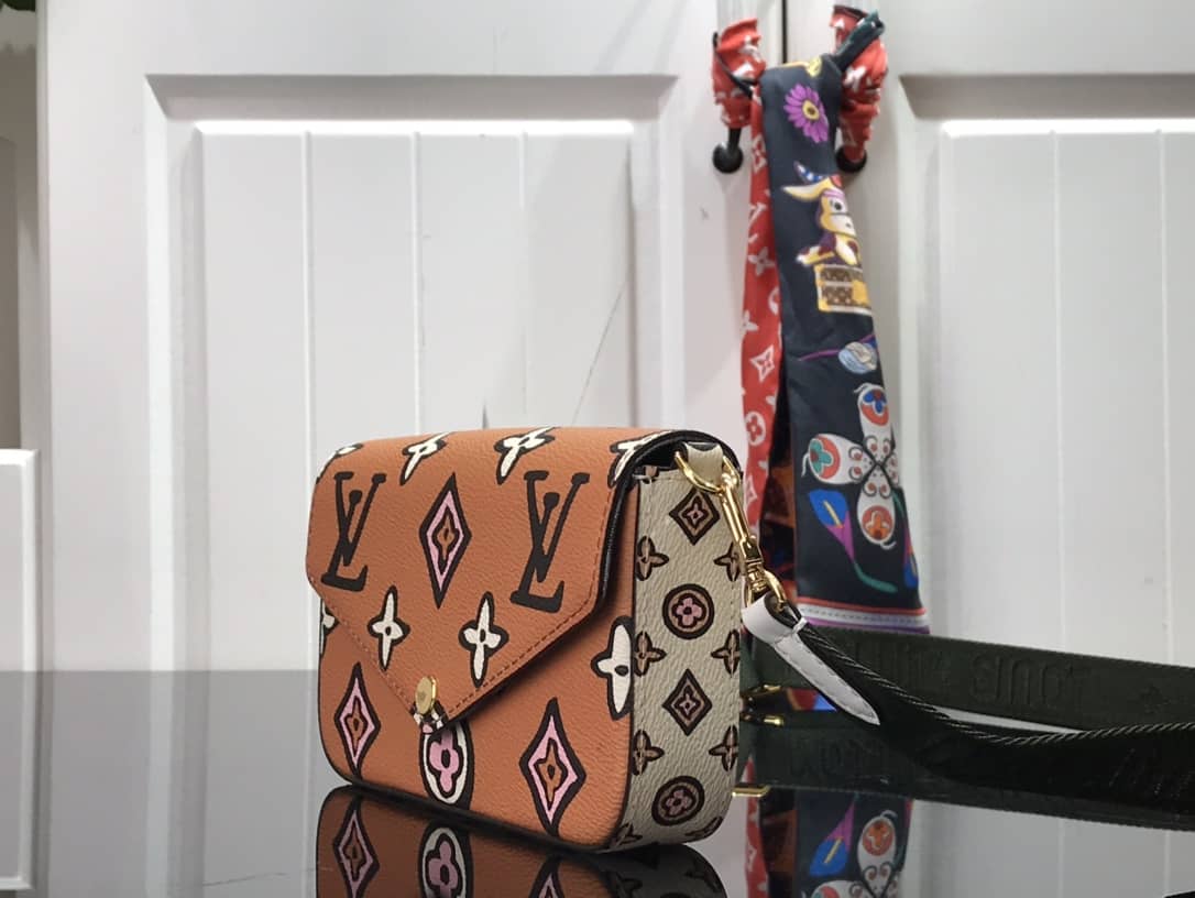 Best Replica Louis Vuitton Monogram Multi Pochette Félicie Replica Shoulder Bag White M80091 - Colareps