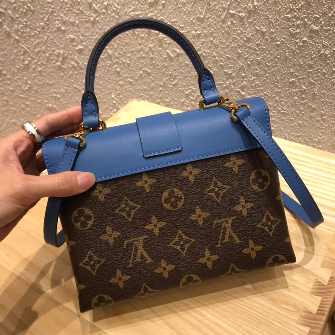 Best Replica Louis Vuitton Monogram Canvas Locky BB Bag Replica Blue M44321 - Colareps