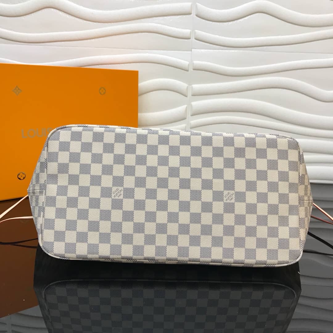 Best Replica Louis Vuitton Neverfull GM Damier Azur Tote Replica Beige N40990 - Colareps